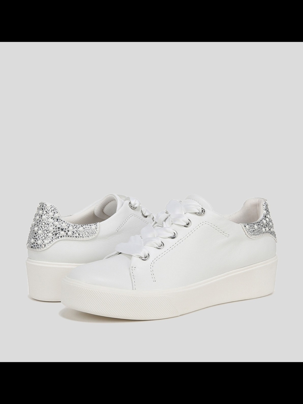 Naturalizer Morrison Bliss Leather White Women's Lace-Up Sneakers